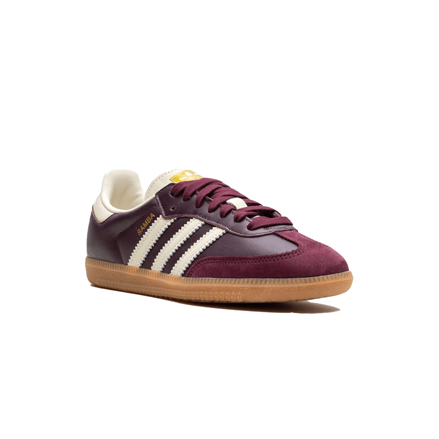 adidas Samba OG MaroonCore WhiteGold Metallic sneakers — 2