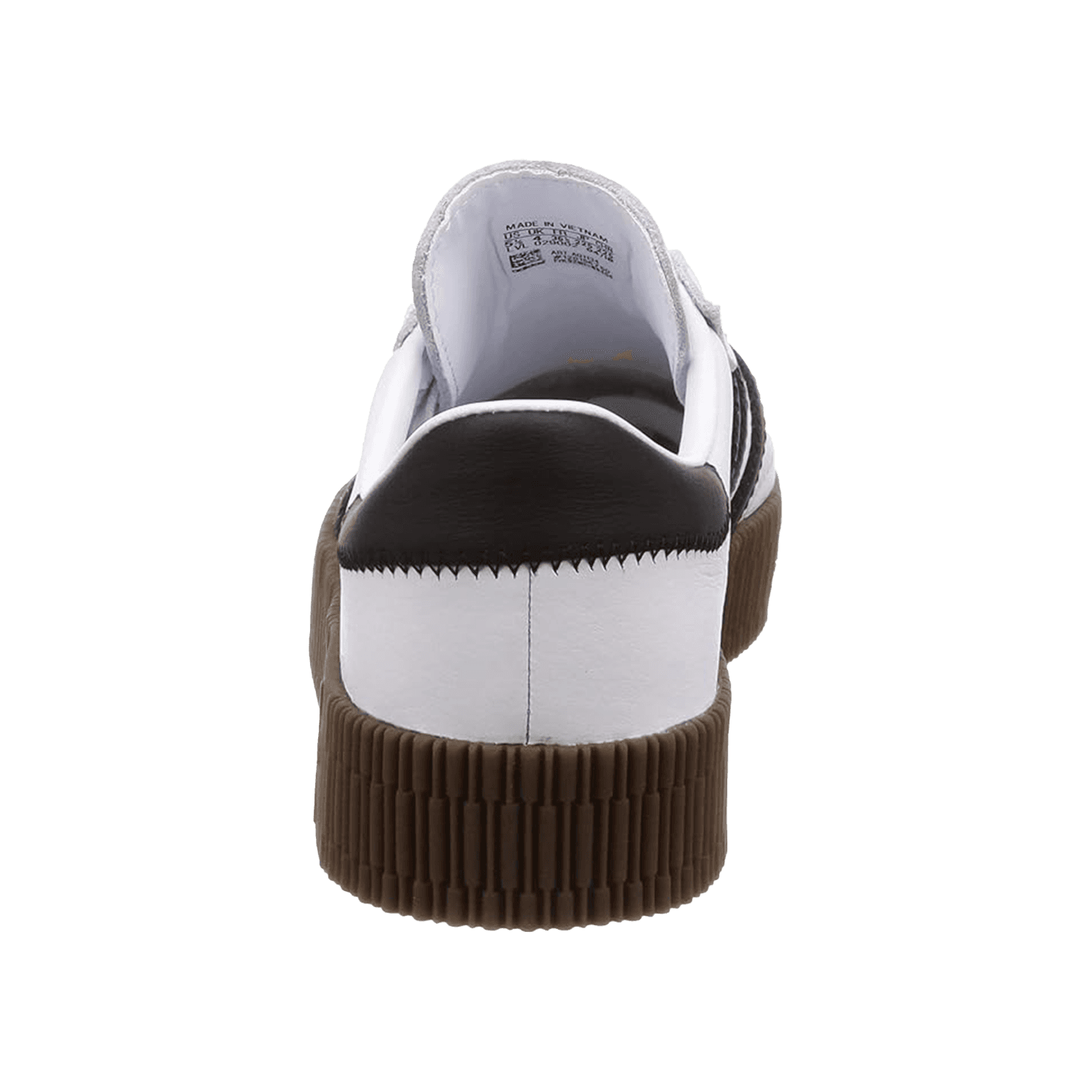 adidas Women's Sambarose Leather Black Gum Trainers — 2