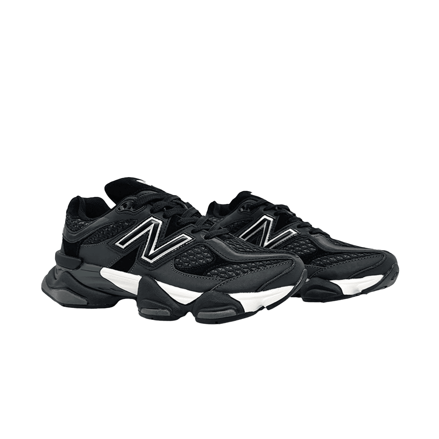 New Balance 9060 Shoe Palace Men’s Black Silver Running Shoes — 2