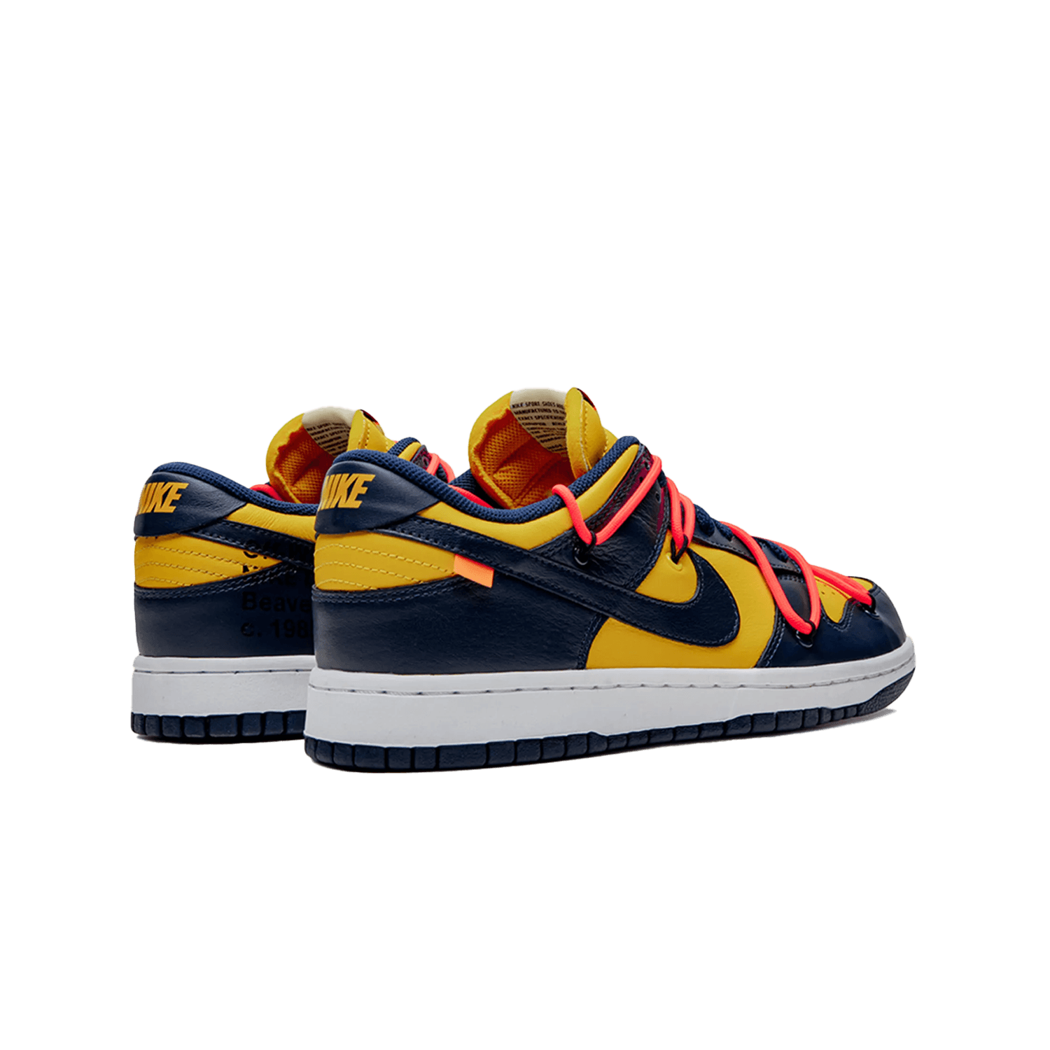 Nike X Off-White Dunk Low University Gold sneakers — 3